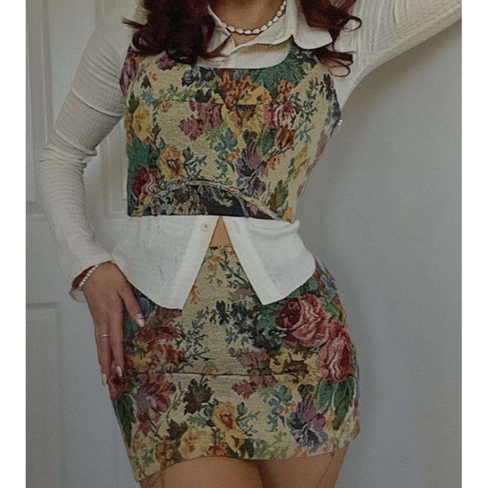 Vineyard top and skirt set | cider